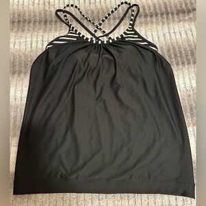 Athleta layered Tankini built in support with padding size Medium